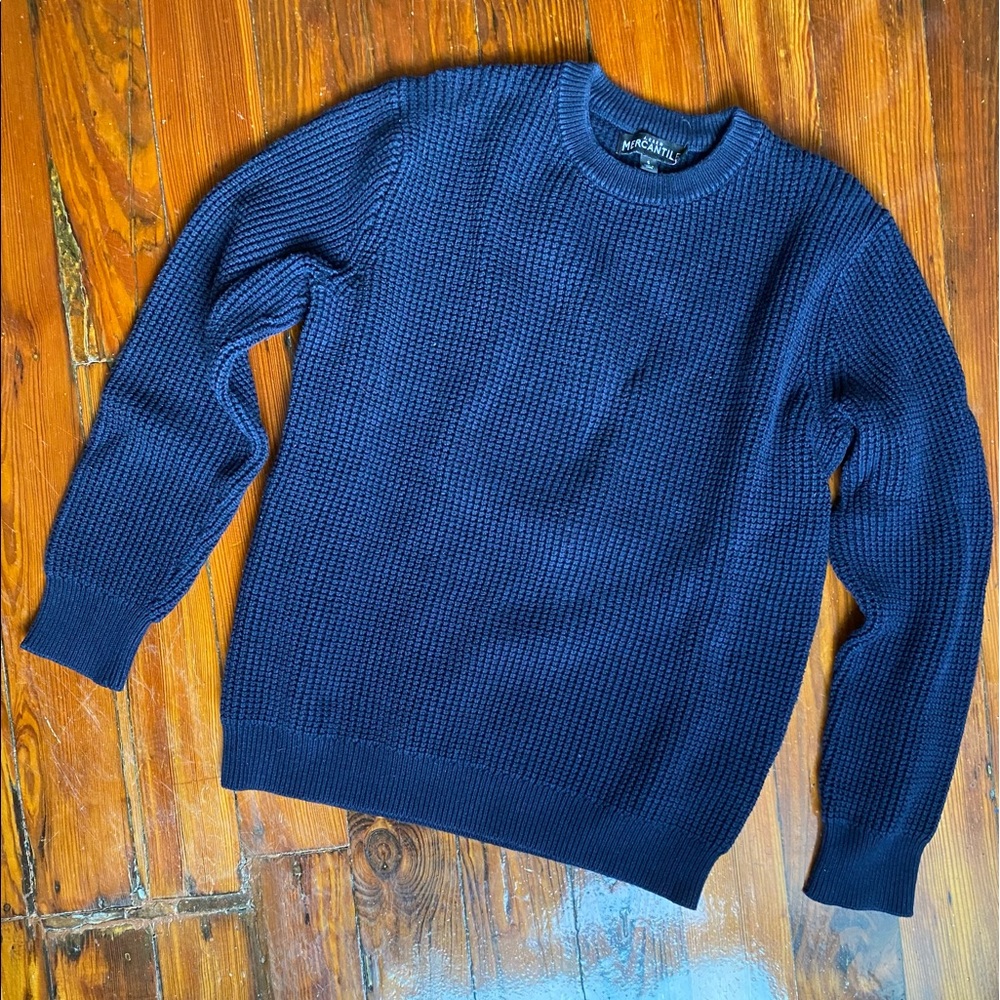 J Crew Mercantile Navy Sweater Size S